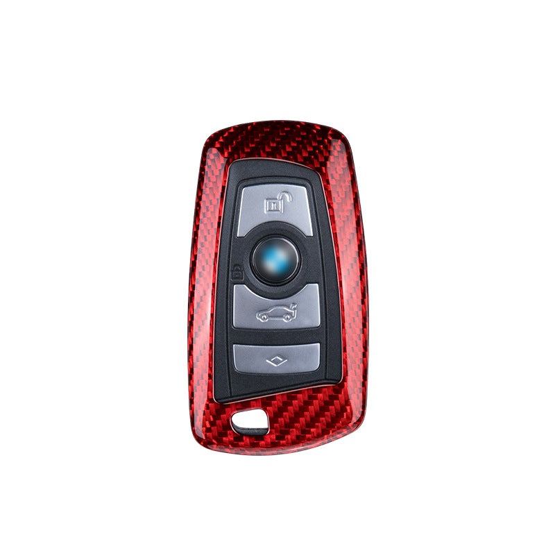Suitable For Bmw Car Key Cover X1X5X6X3 New Three Series 7 Series Real Carbon Fiber Bag Car 530 Protective Cover - Image 5